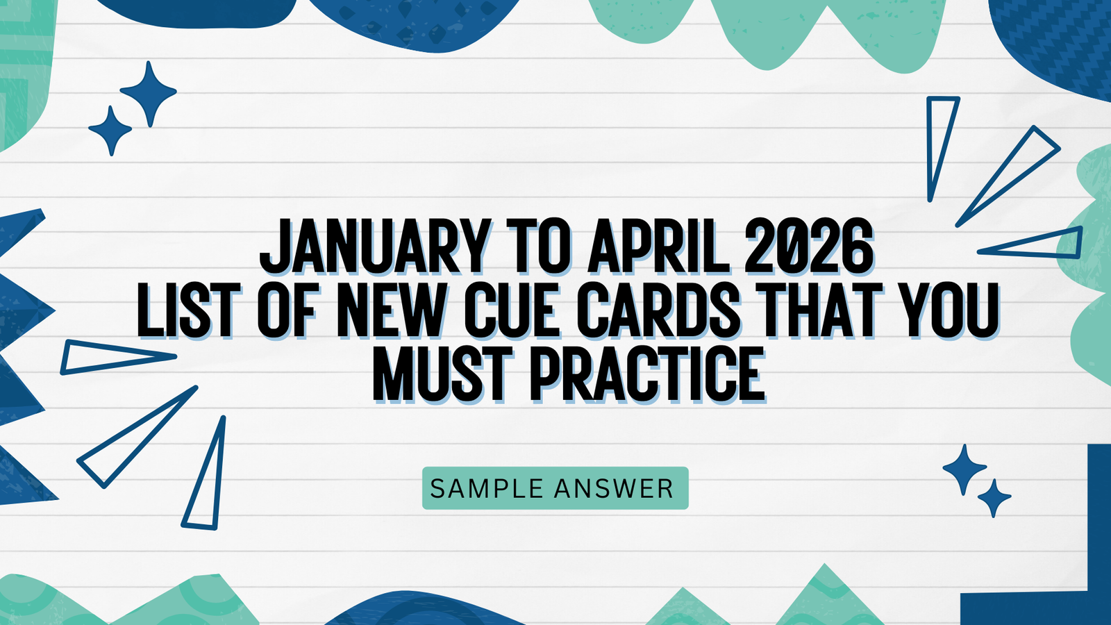 Makkar January to April 2026 First Version List of cue cards | New Cue Cards For January to April 2026 | New Cue Cards PDF Published | Makkkar January to April Cue Cards PDF First version | List of new cue cards