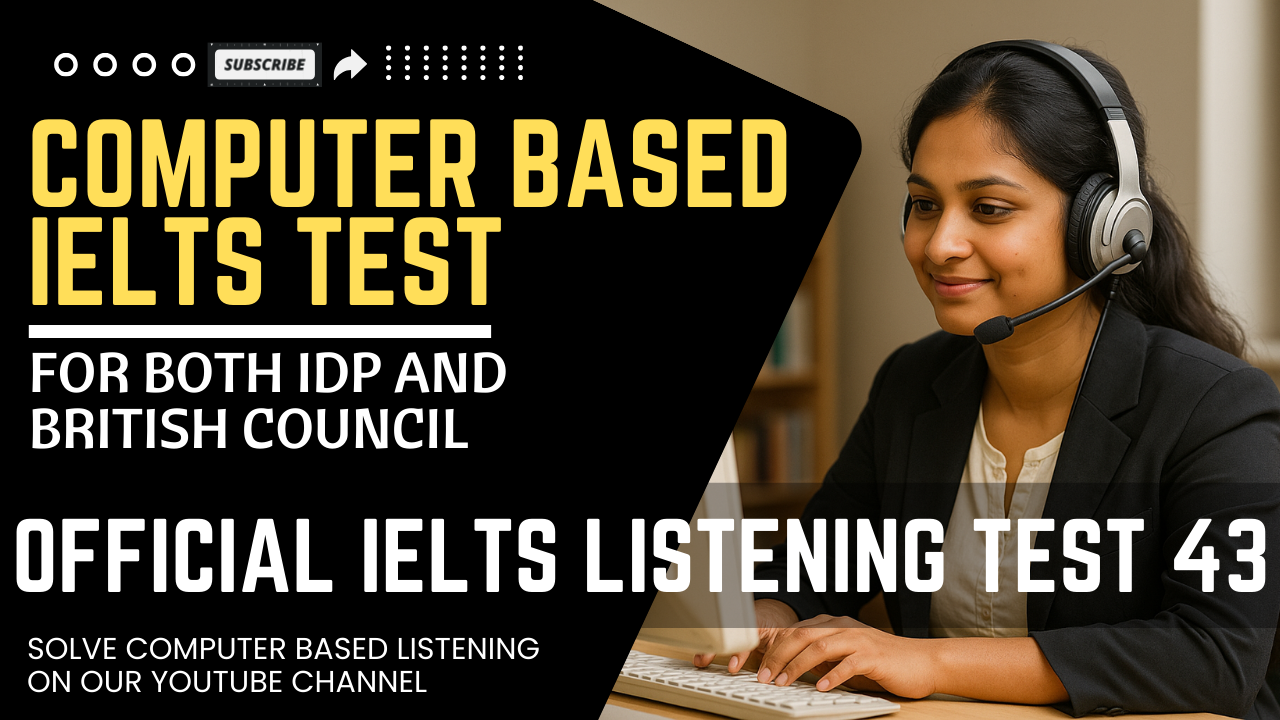 Real Exam Ielts Listening Test 43 - cover